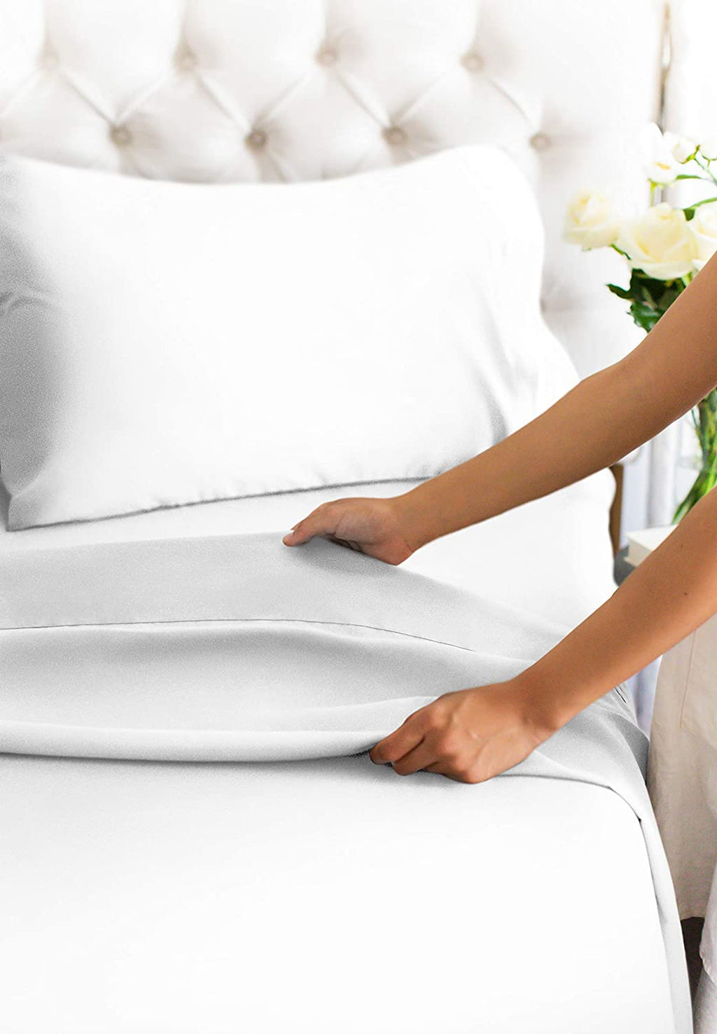Cotton 400 Thread Count 4 Piece Deep Pocket Sheet Set
