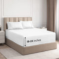 Cotton 400 Thread Count 4 Piece Deep Pocket Sheet Set