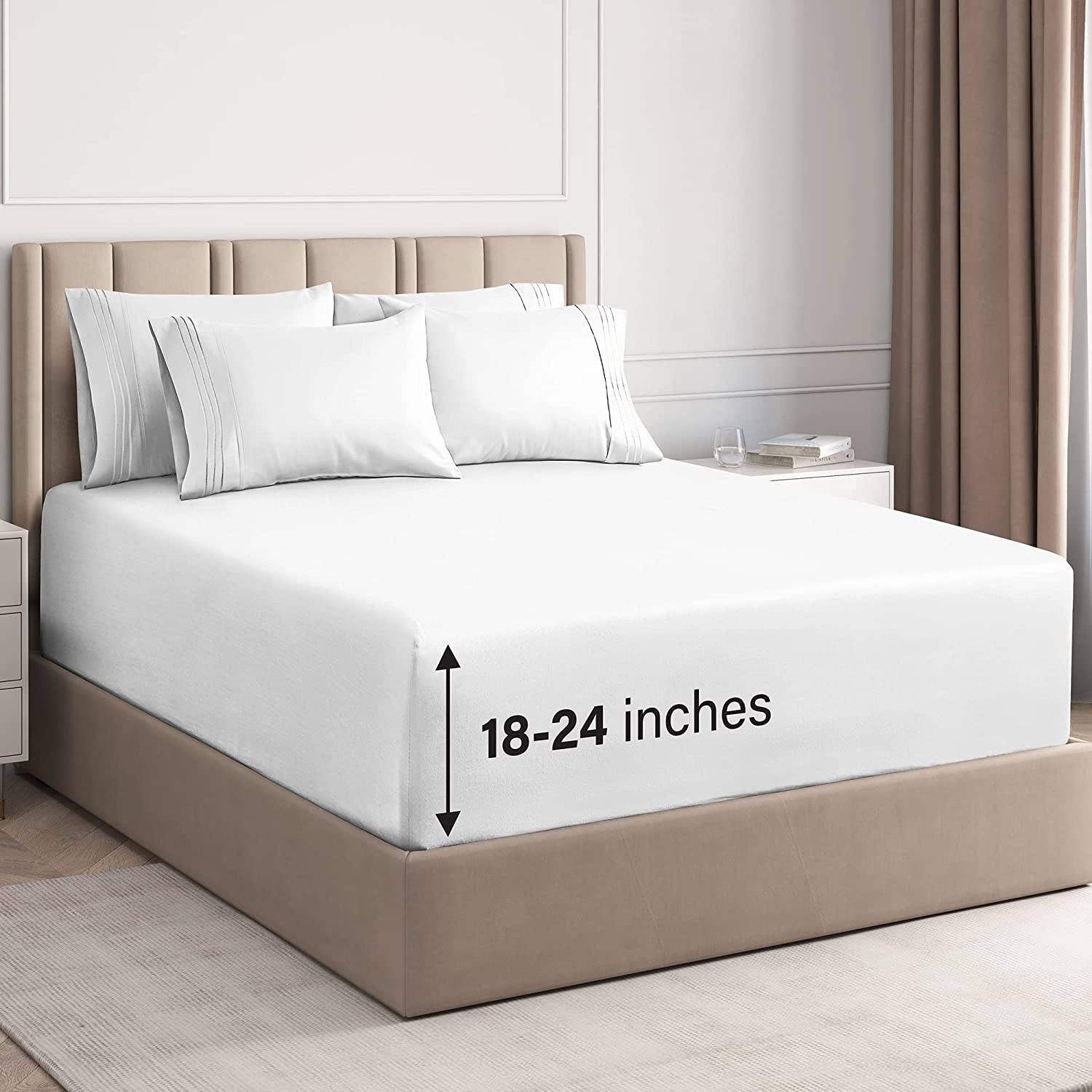 6 Piece Deep Pocket Sheet Set