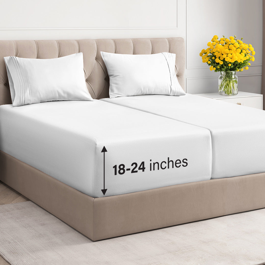 4 Piece Deep Pocket Sheet Set