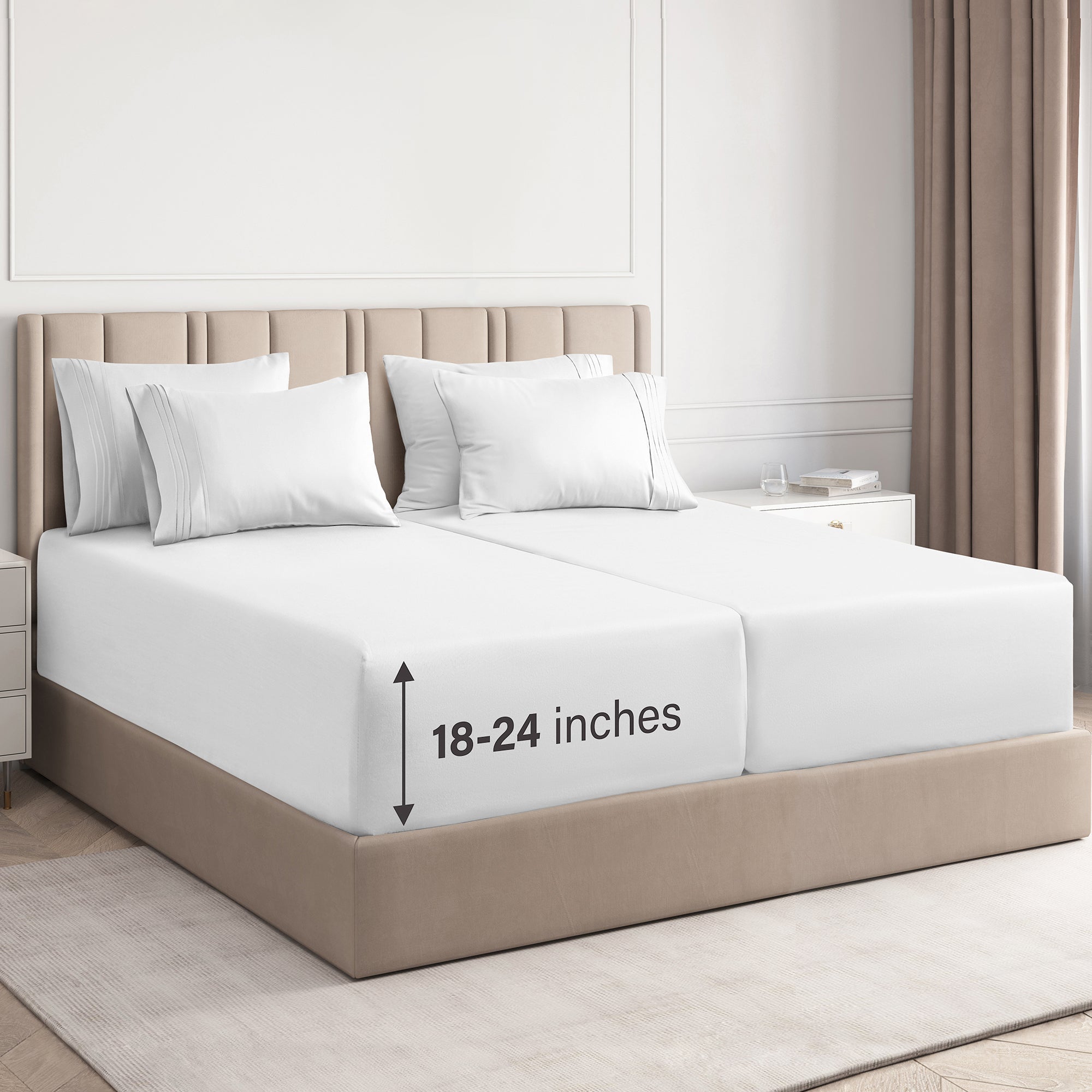 6 Piece Deep Pocket Sheet Set