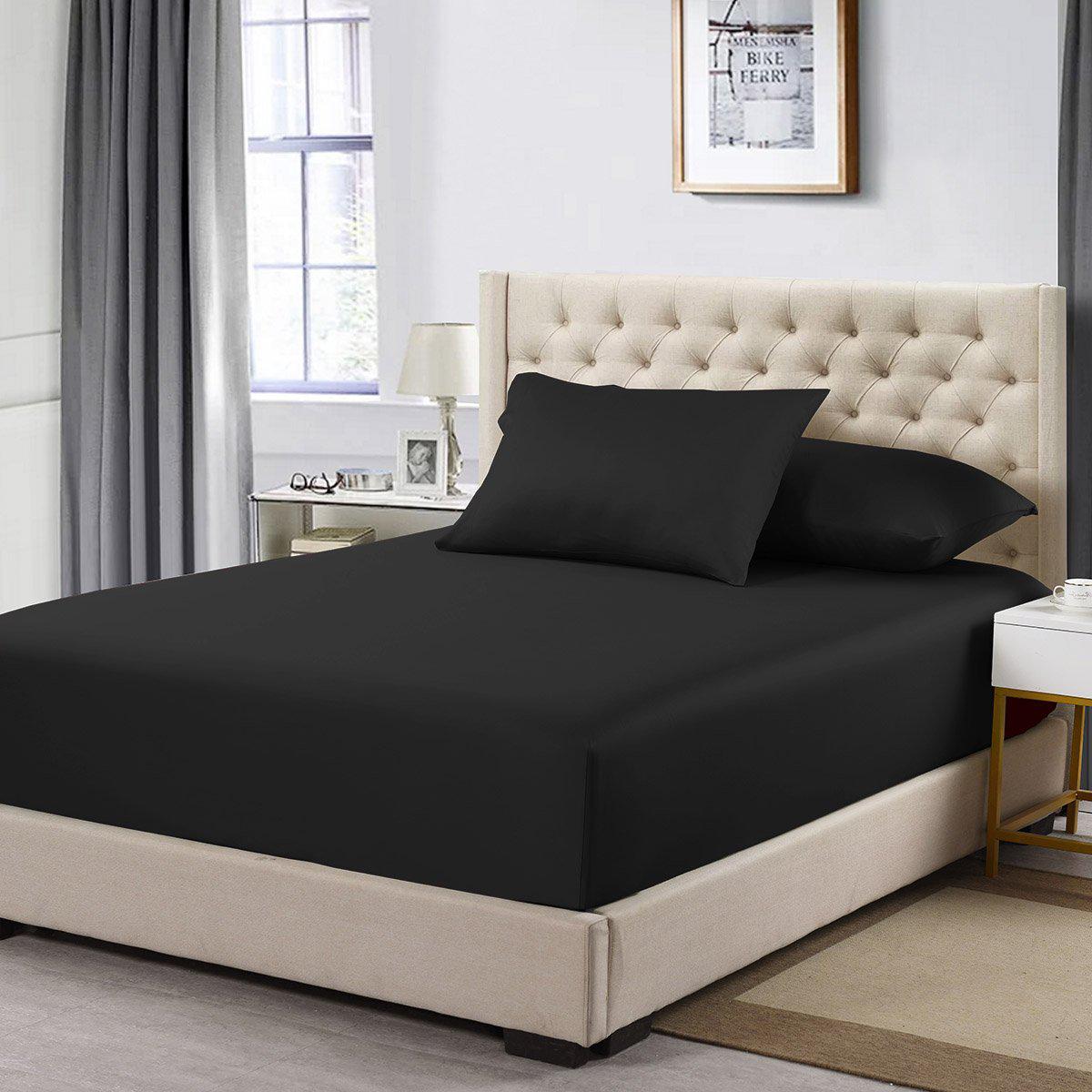 Cotton Fitted Sheet Only (11-16 inches) - Solid 600 Thread Count