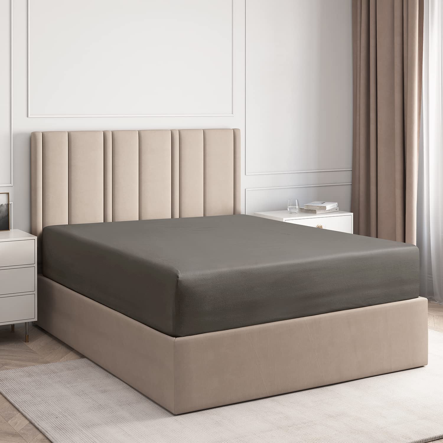 Cotton 400 Thread Count Standard Single Fitted Sheet