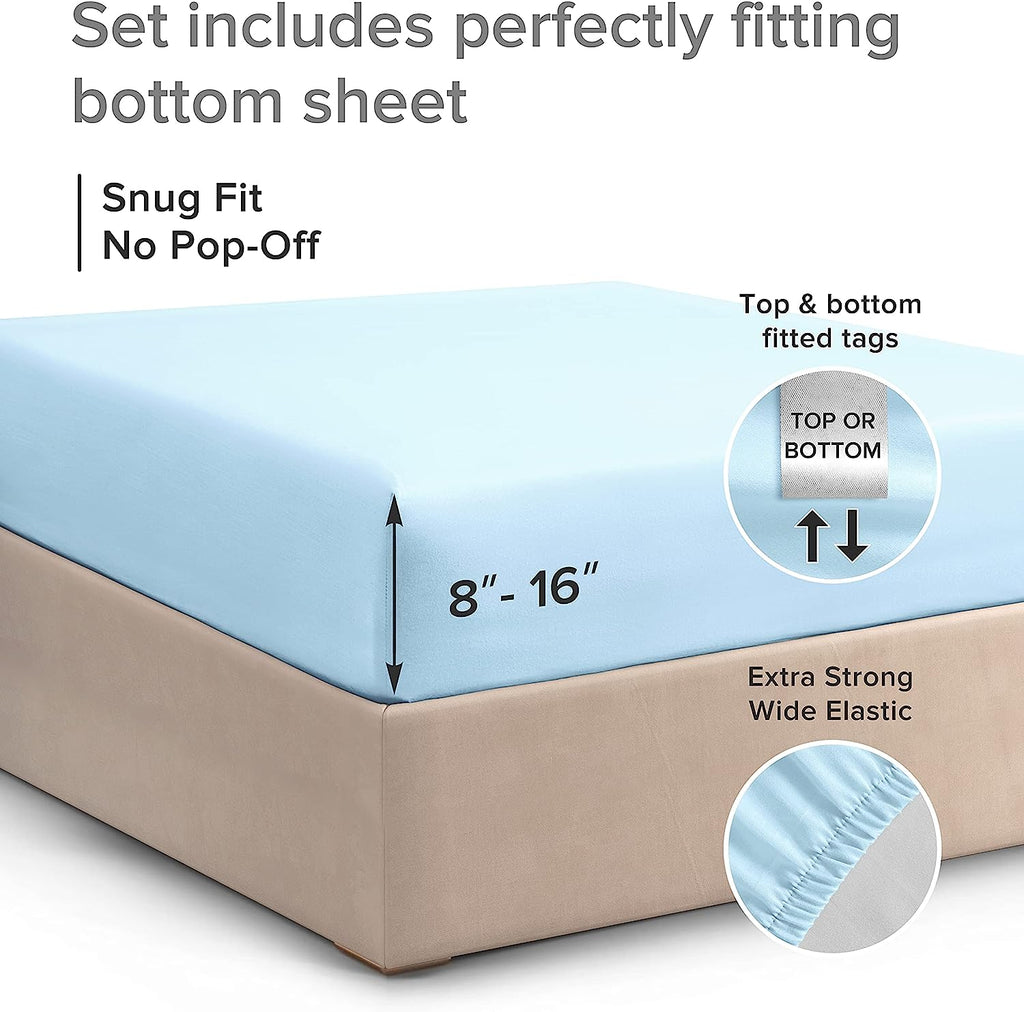 Cotton 400 Thread Count Standard Single Fitted Sheet
