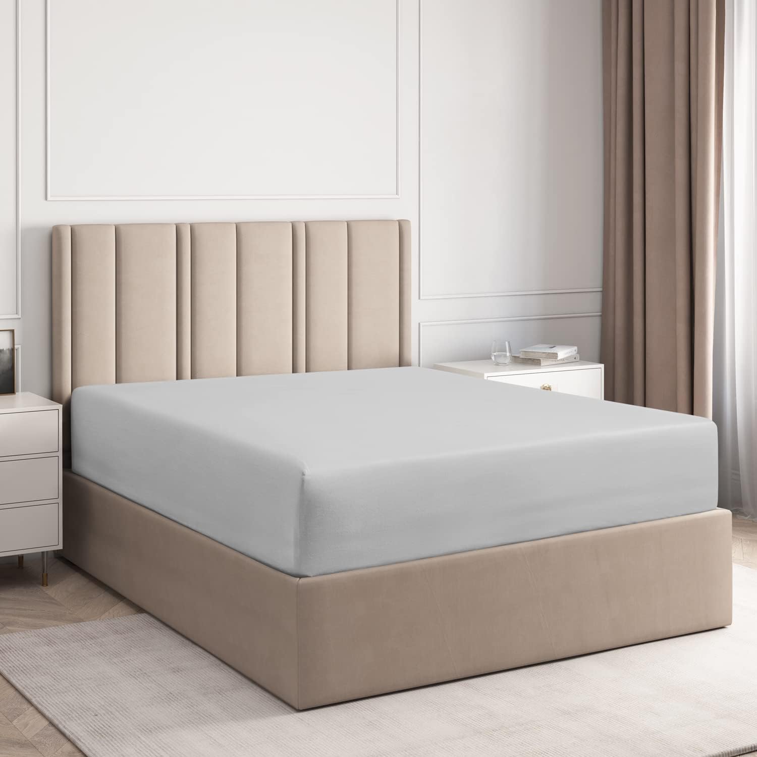 Cotton 400 Thread Count Standard Single Fitted Sheet