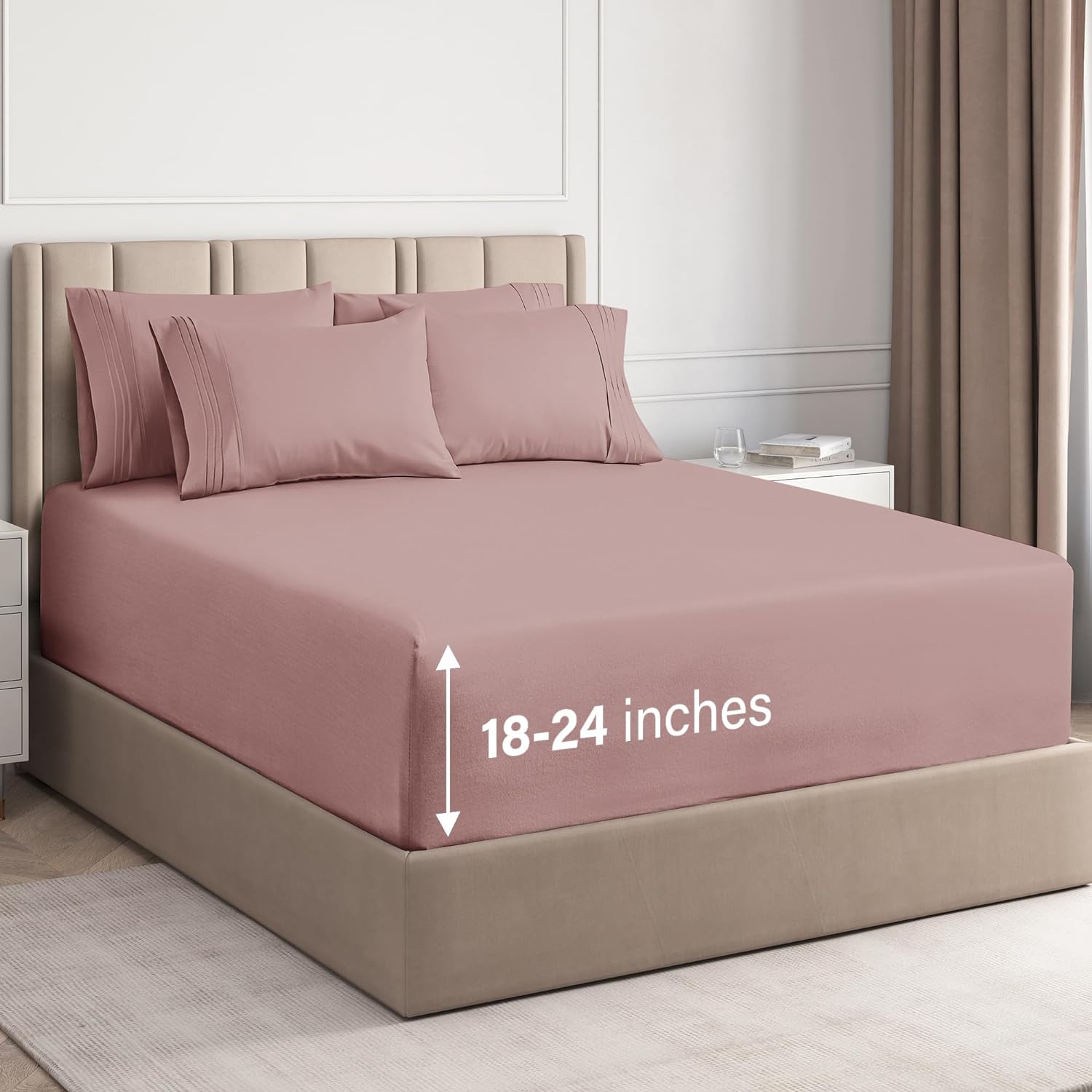 6 Piece Deep Pocket Sheet Set