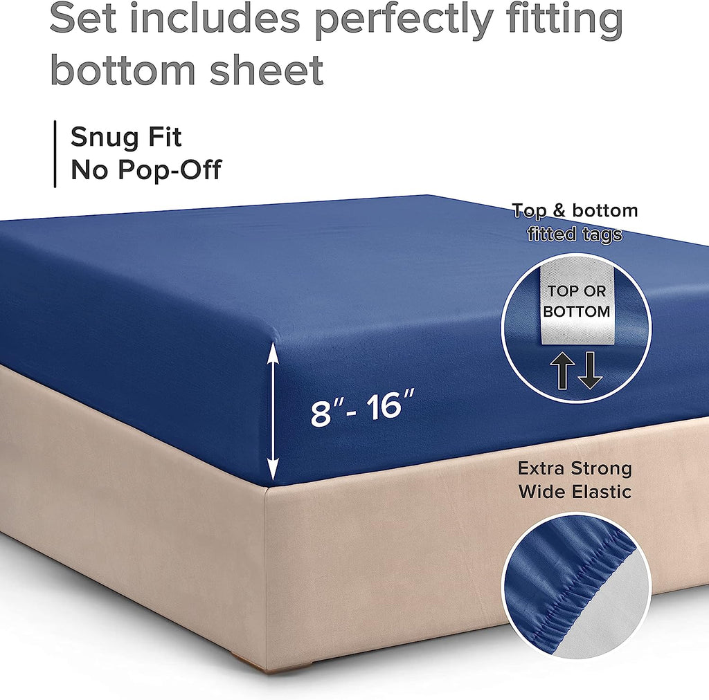 Cotton 400 Thread Count Standard Single Fitted Sheet