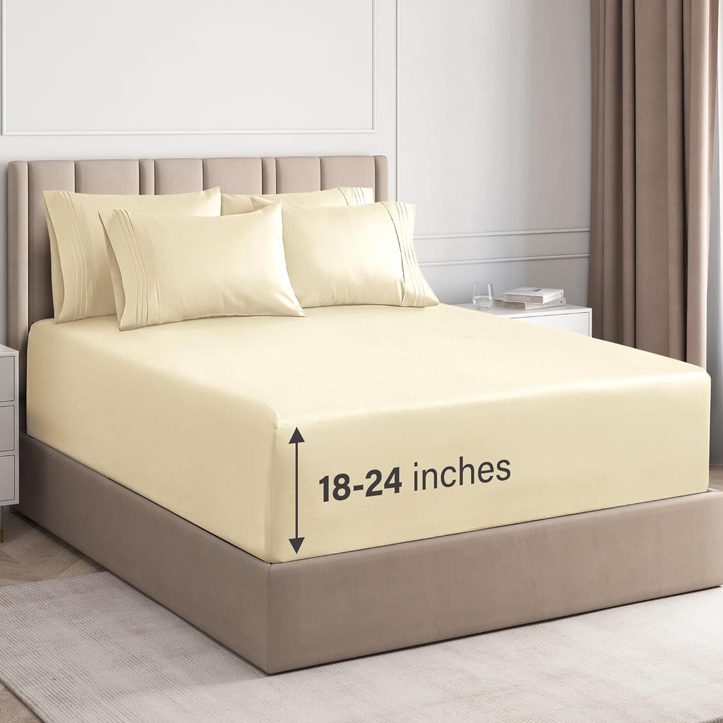 6 Piece Deep Pocket Sheet Set