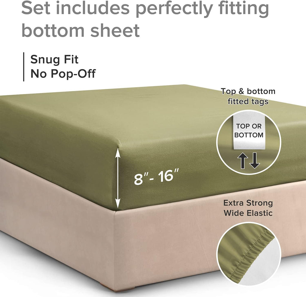 Cotton 400 Thread Count Standard Single Fitted Sheet