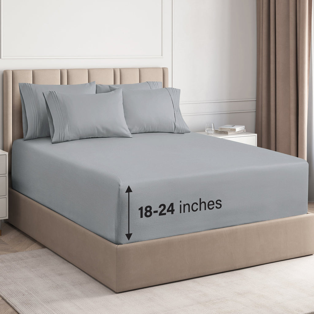 6 Piece Deep Pocket Sheet Set