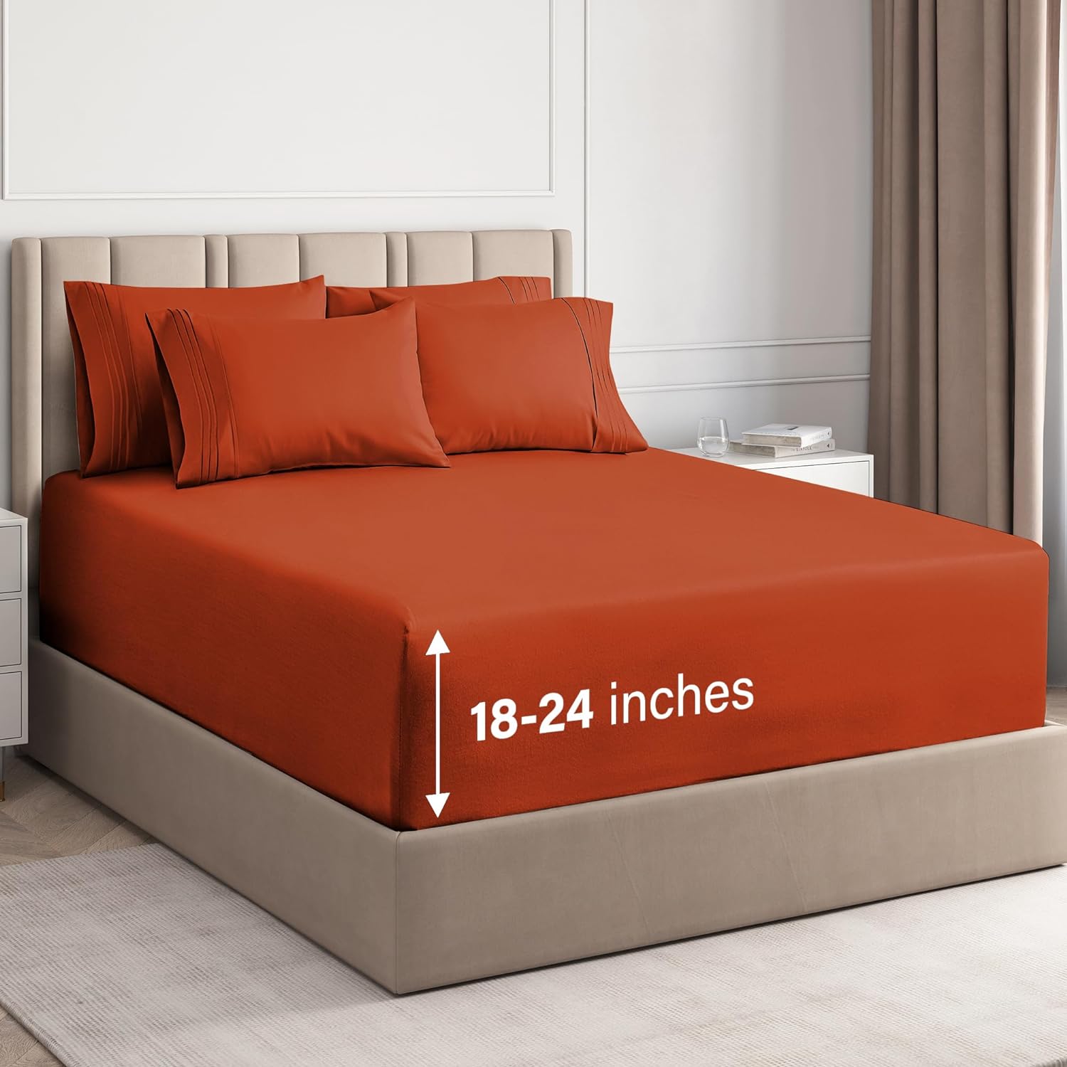 6 Piece Deep Pocket Sheet Set